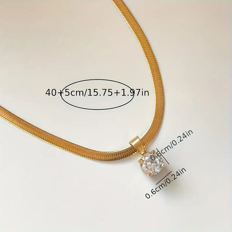 Collana Piatta Snake | Oro