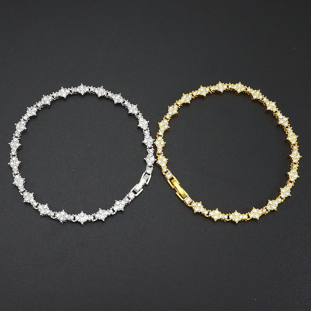 Bracciale Tennis Cluster | Oro
