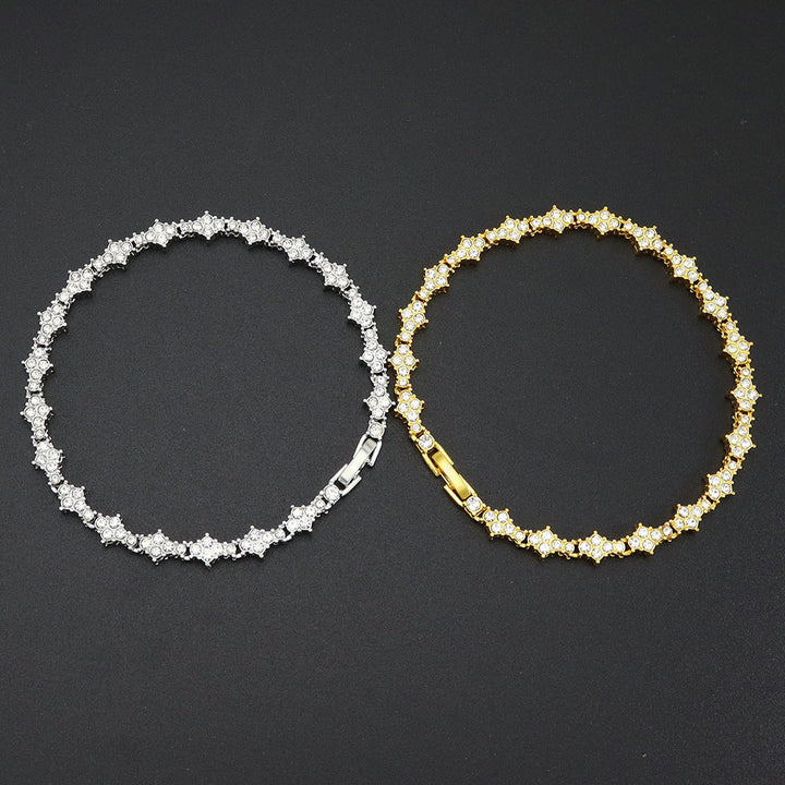 Bracciale Tennis Cluster | Oro