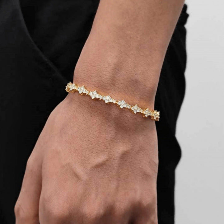 Bracciale Tennis Cluster | Oro