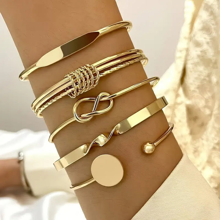 Set Bracciali 5 Pezzi | Oro