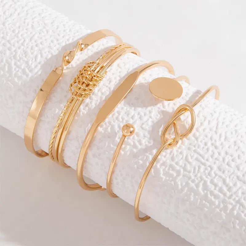 Set Bracciali 5 Pezzi | Oro