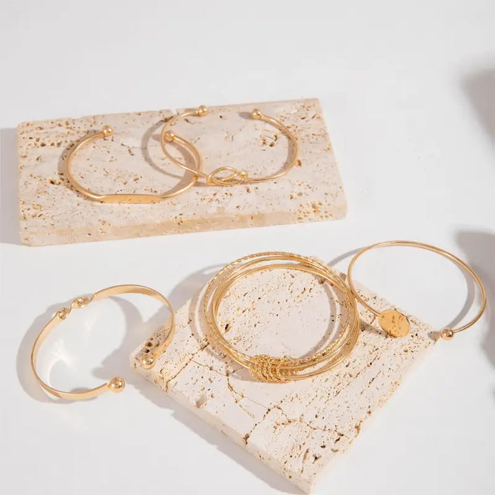 Set Bracciali 5 Pezzi | Oro