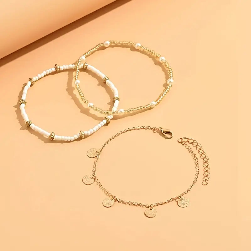 Set Cavigliera 3 Strati | Oro