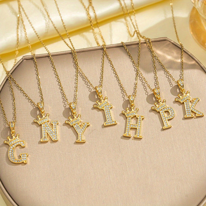Collana Iniziale Corona | Oro