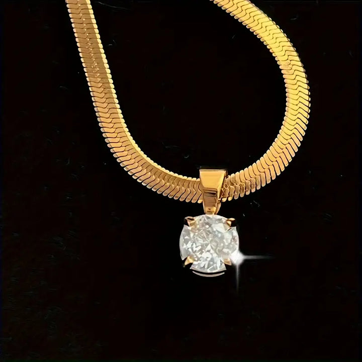 Collana Piatta Snake | Oro