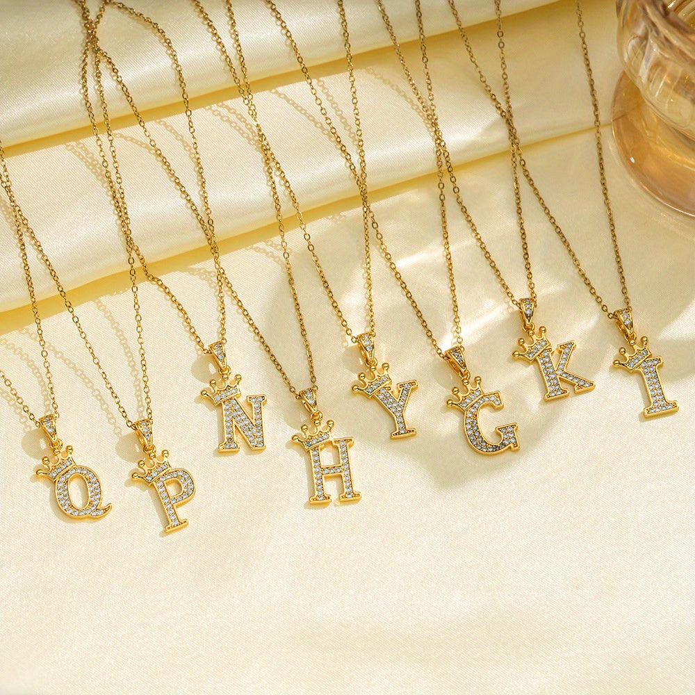 Collana Iniziale Corona | Oro