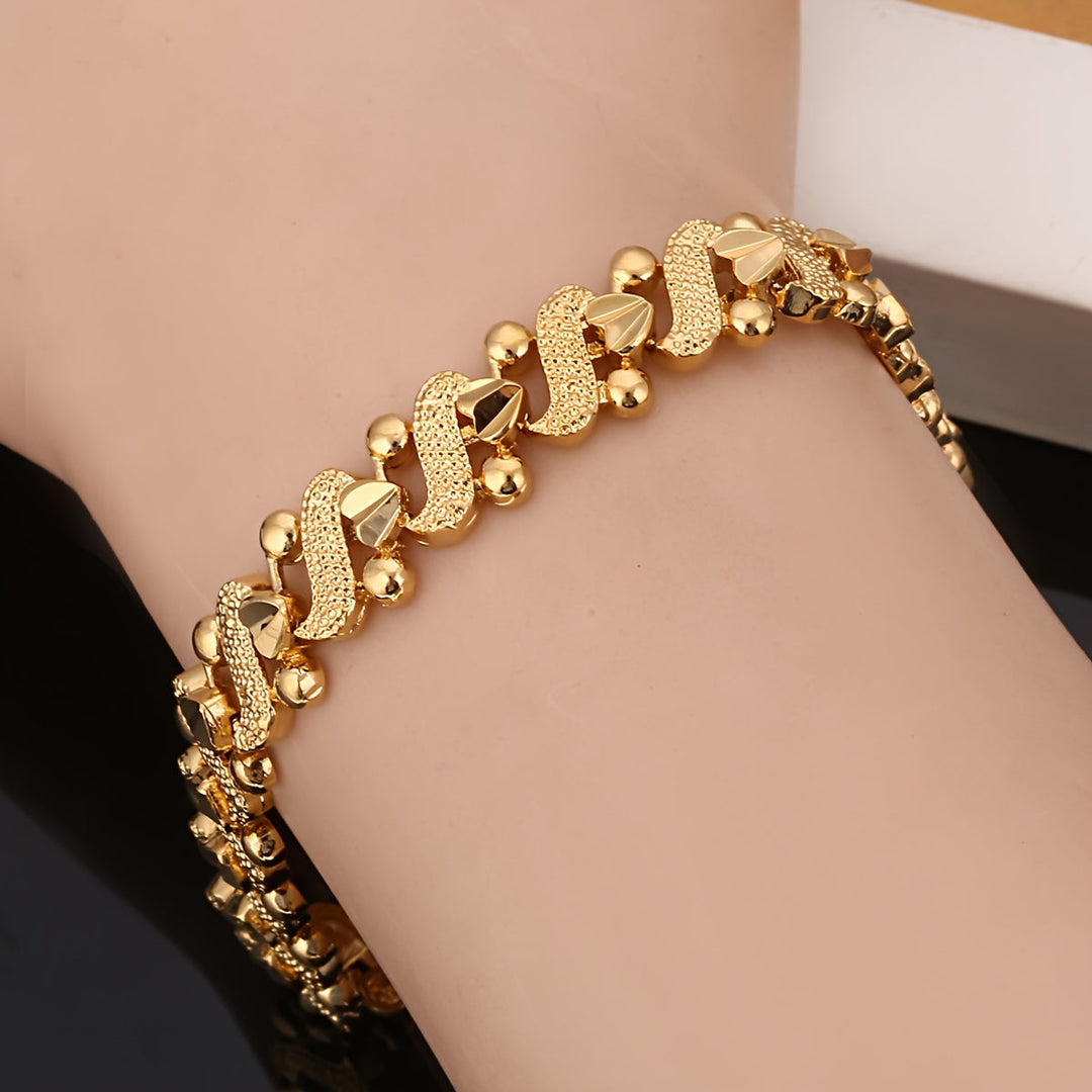 Bracciale Onda Ornamentale | Oro