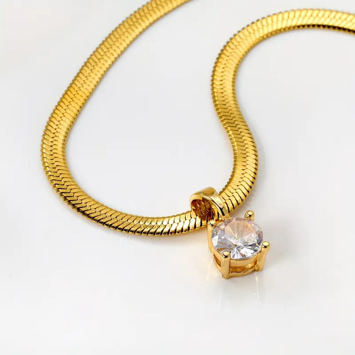 Collana Piatta Snake | Oro