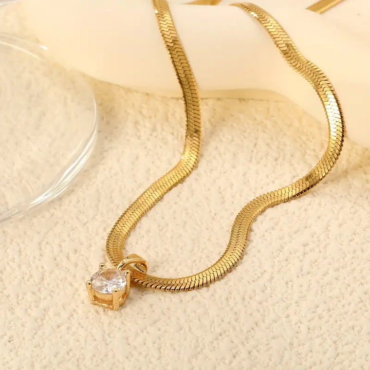 Collana Piatta Snake | Oro