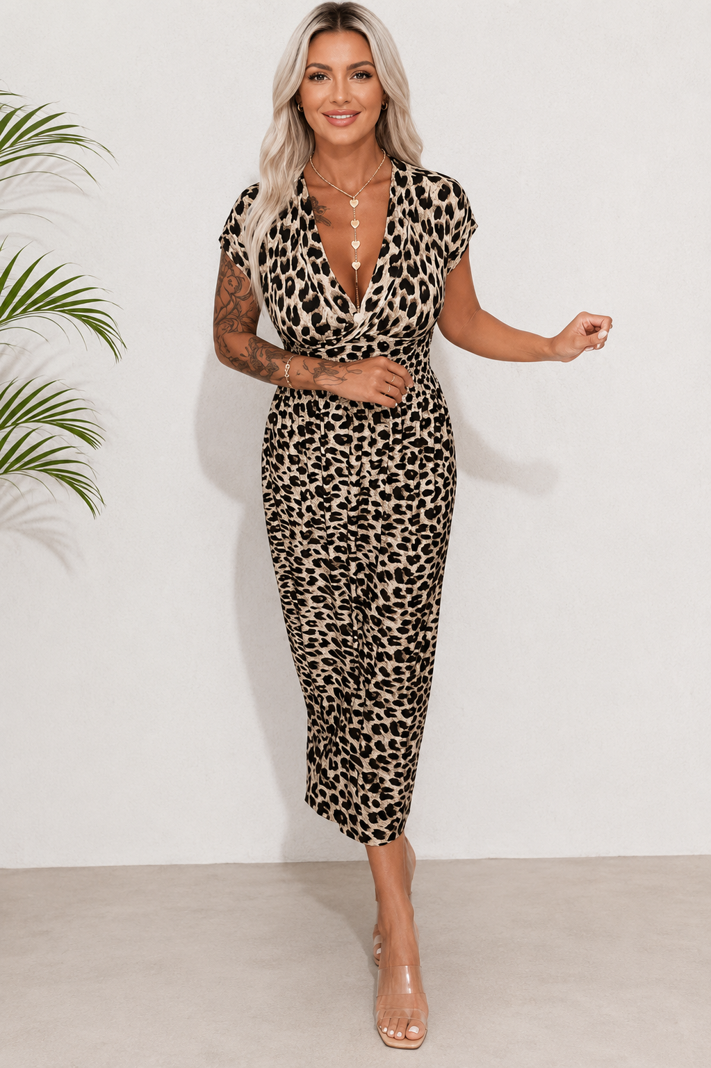 Tamara Vestito Leopardato Donna