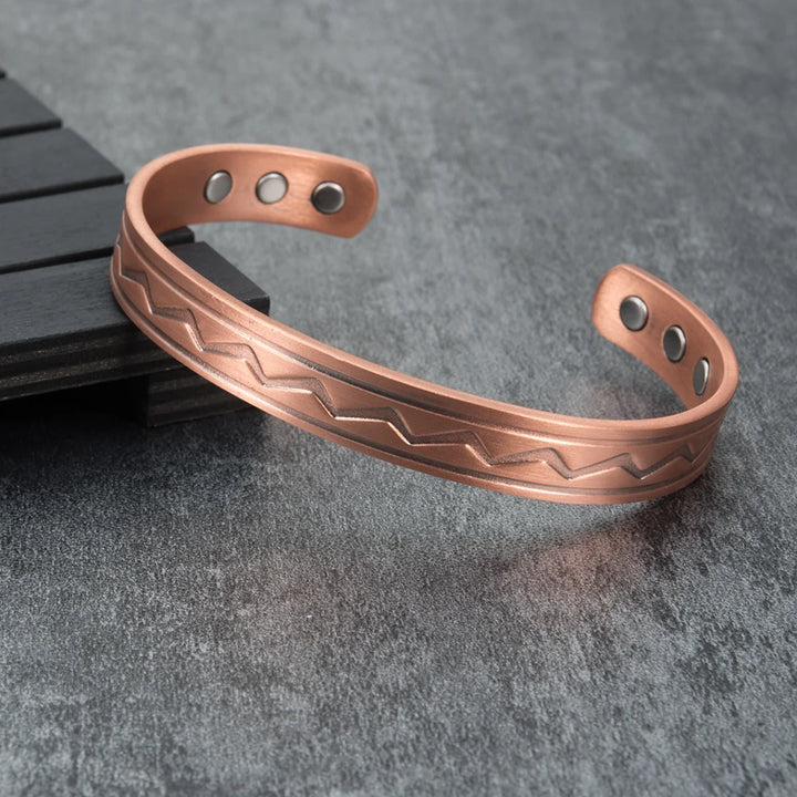 Bracciale ZigZag Unisex Rame