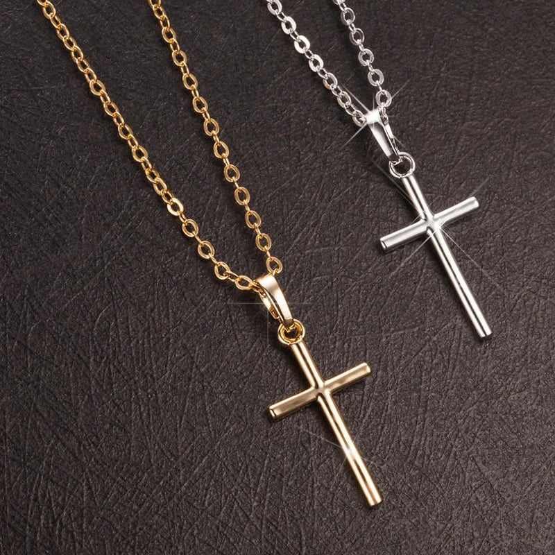 Croce Collana Argento Oro