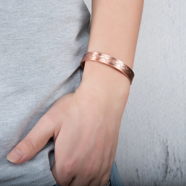 Bracciale ZigZag Unisex Rame