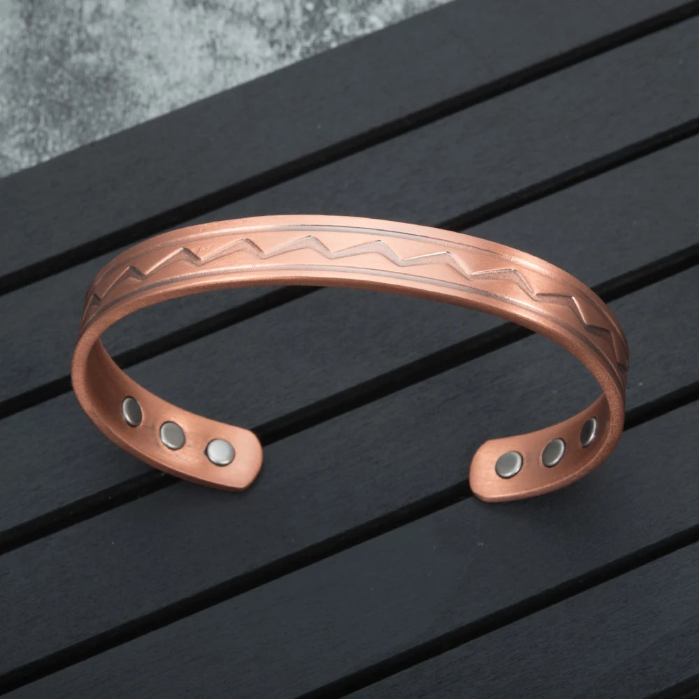 Bracciale ZigZag Unisex Rame