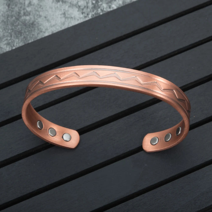 Bracciale ZigZag Unisex Rame