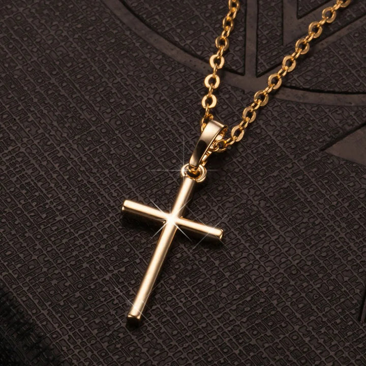 Croce Collana Argento Oro