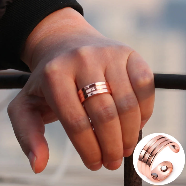 Atum Anello Rame Rigato