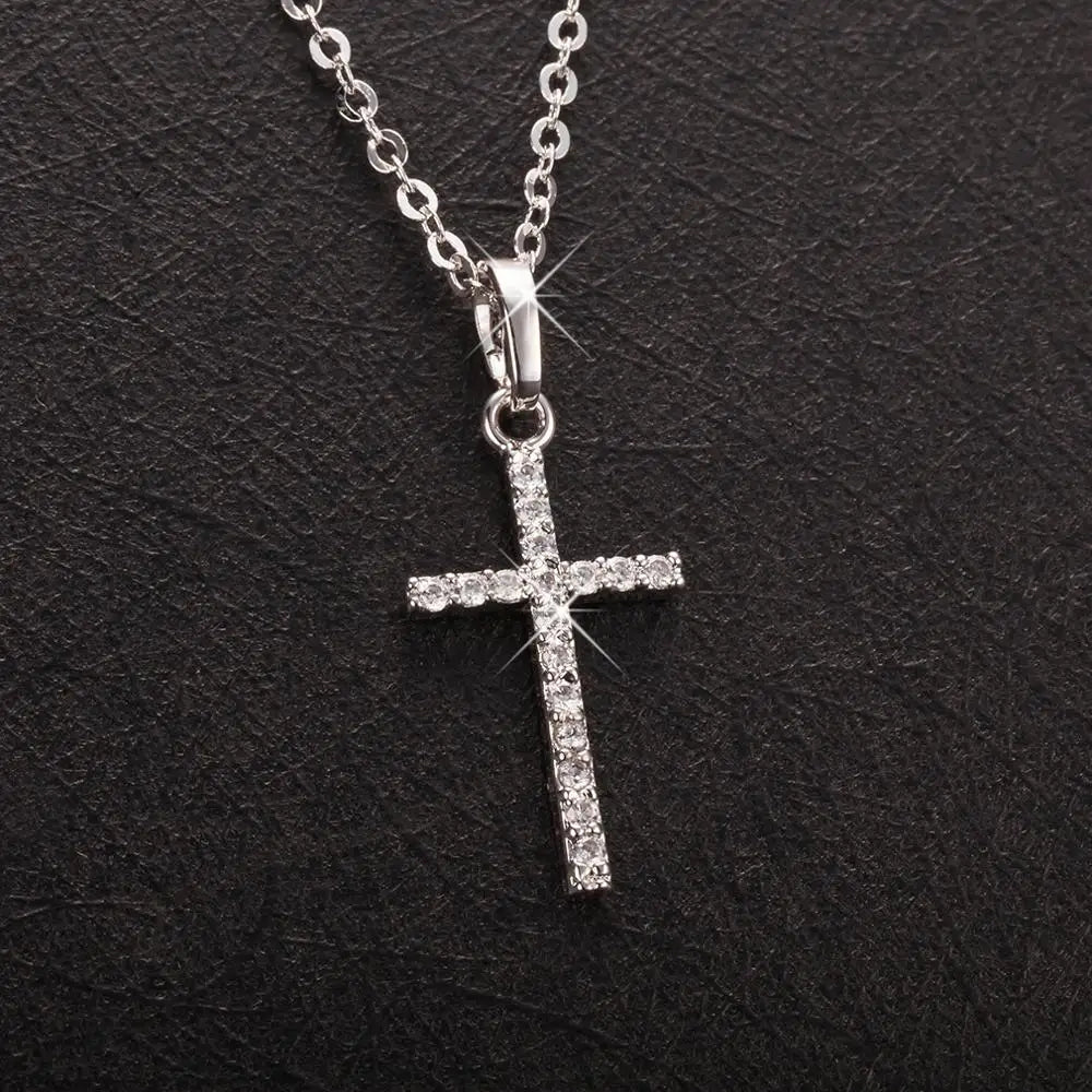 Croce Collana Argento Oro