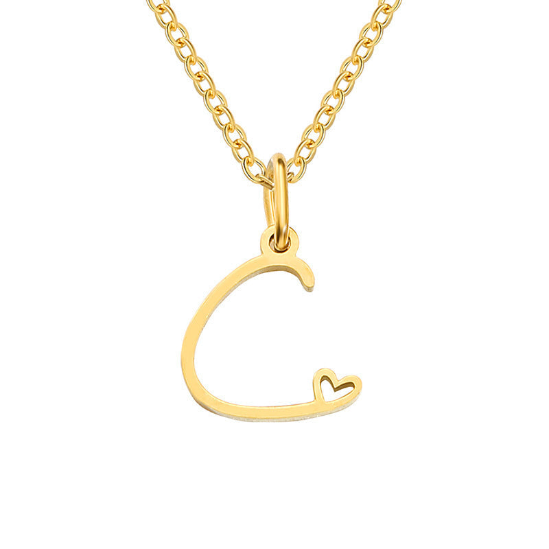 Collana Iniziale Cuoricino | Oro