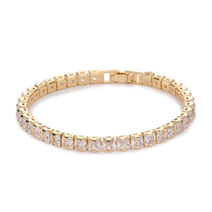 Bracciale Tennis Squadrato | Oro