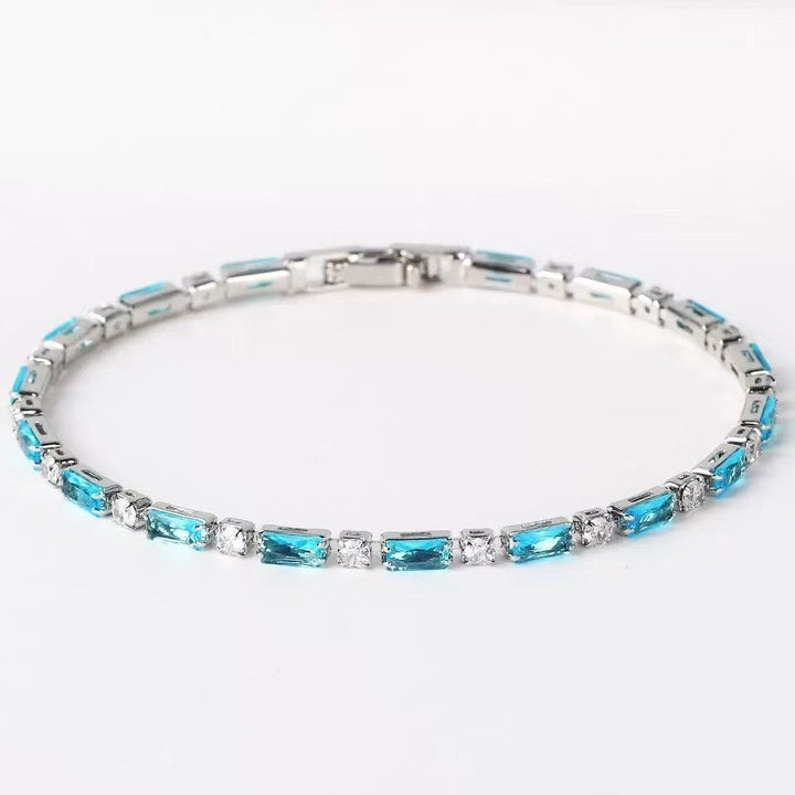 Natural Turquoise Stone Bracelet | Gold
