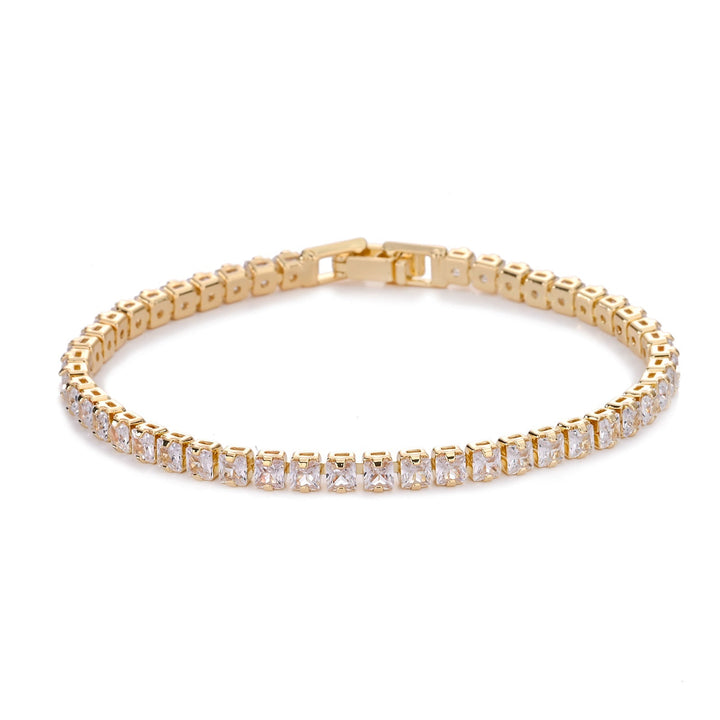 Bracciale Tennis Squadrato | Oro