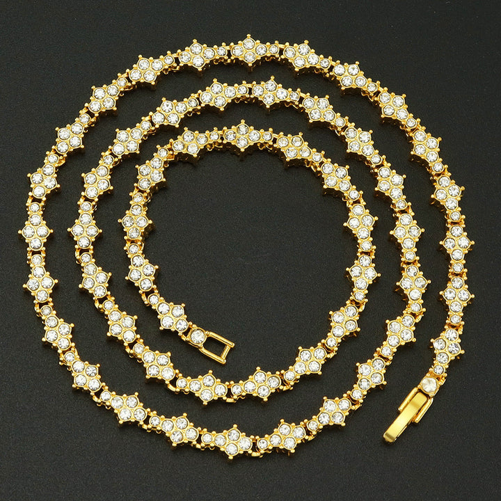 Collana Tennis Cluster | Oro