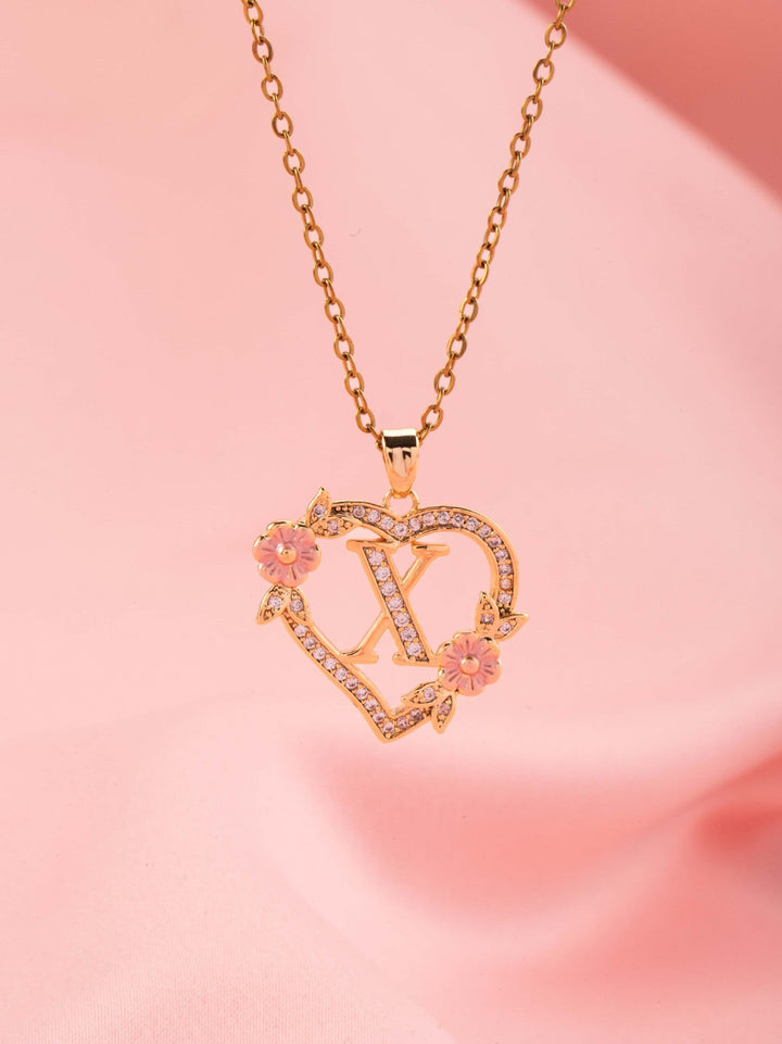Collana Cuore Iniziale | Oro