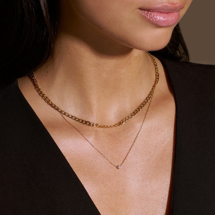Collana Cuban Link Piatta | Oro