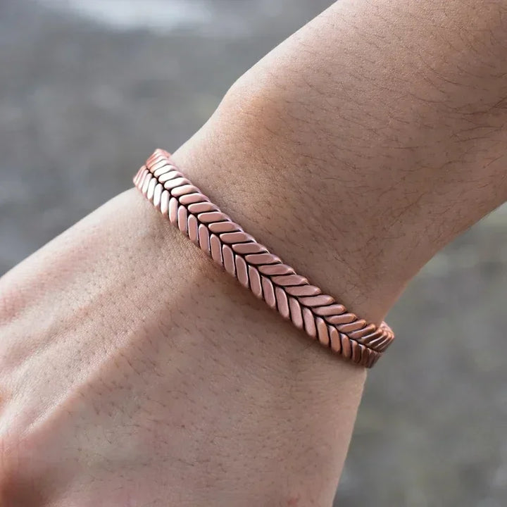 Atena Bracciale Rame Intreccio