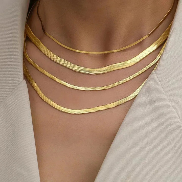 Serpente Collana Unisex Metallo