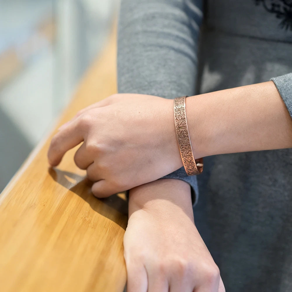 Bracciale Decorato Donna Rame
