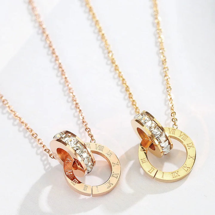 Intreccio Collana Anelli Donna
