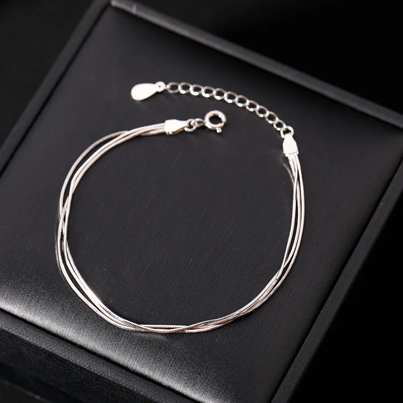 Filamenti Bracciale Acciaio Donna