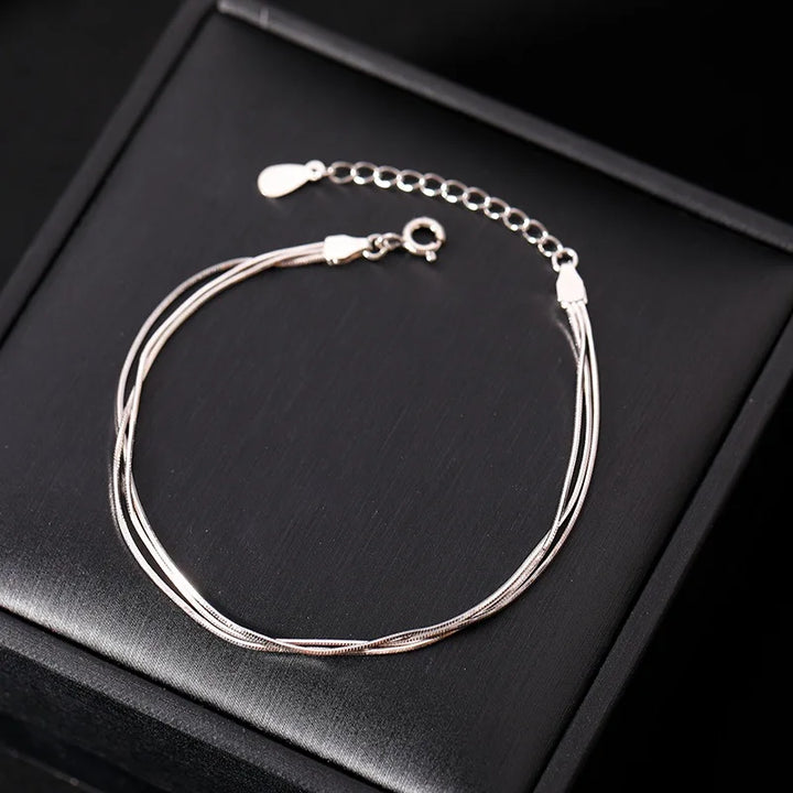 Filamenti Bracciale Acciaio Donna