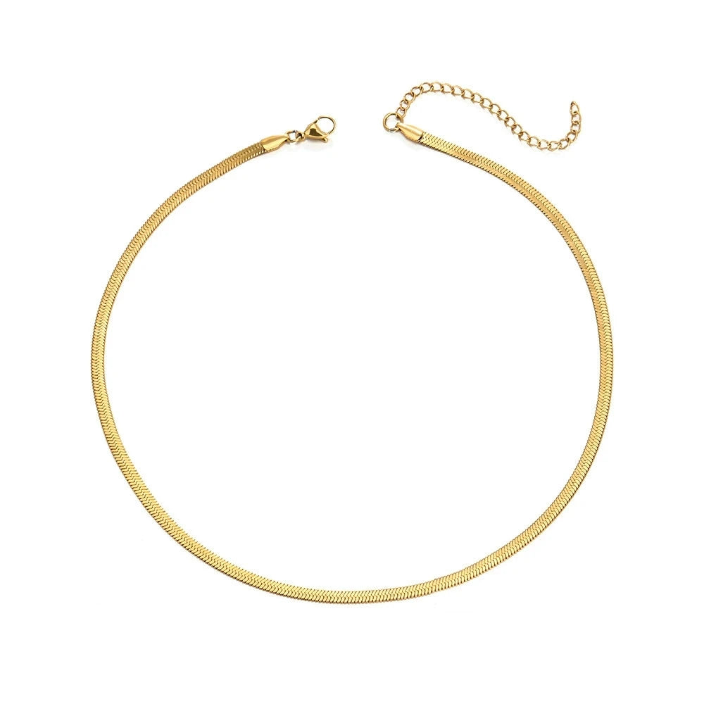 Serpente Collana Unisex Metallo