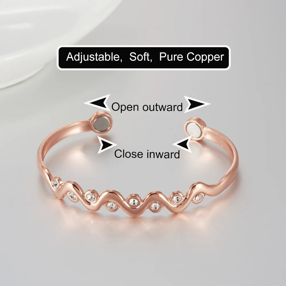 Persefone Bracciale Rame Pietre