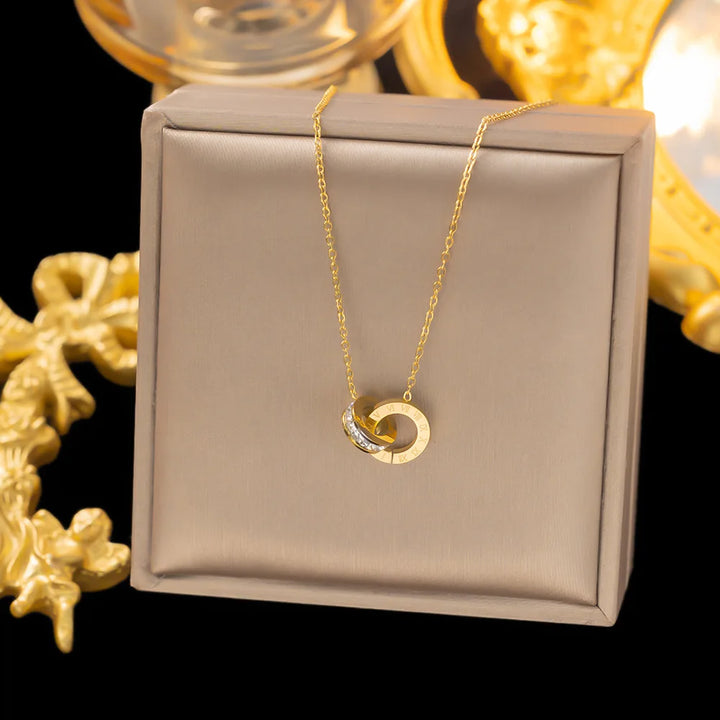 Intreccio Collana Anelli Donna