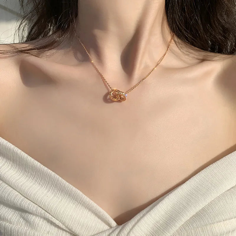 Intreccio Collana Anelli Donna
