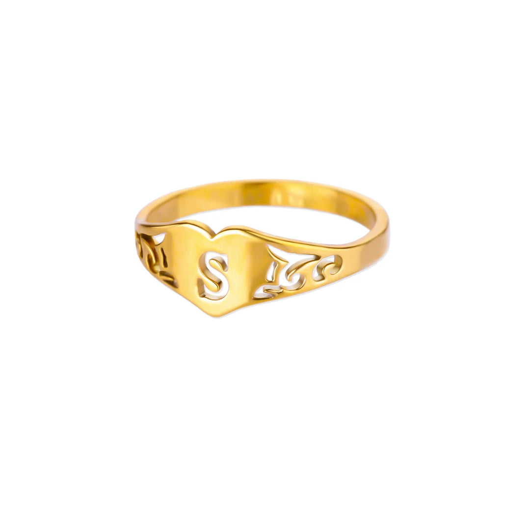 Principio Anello Lettera Donna