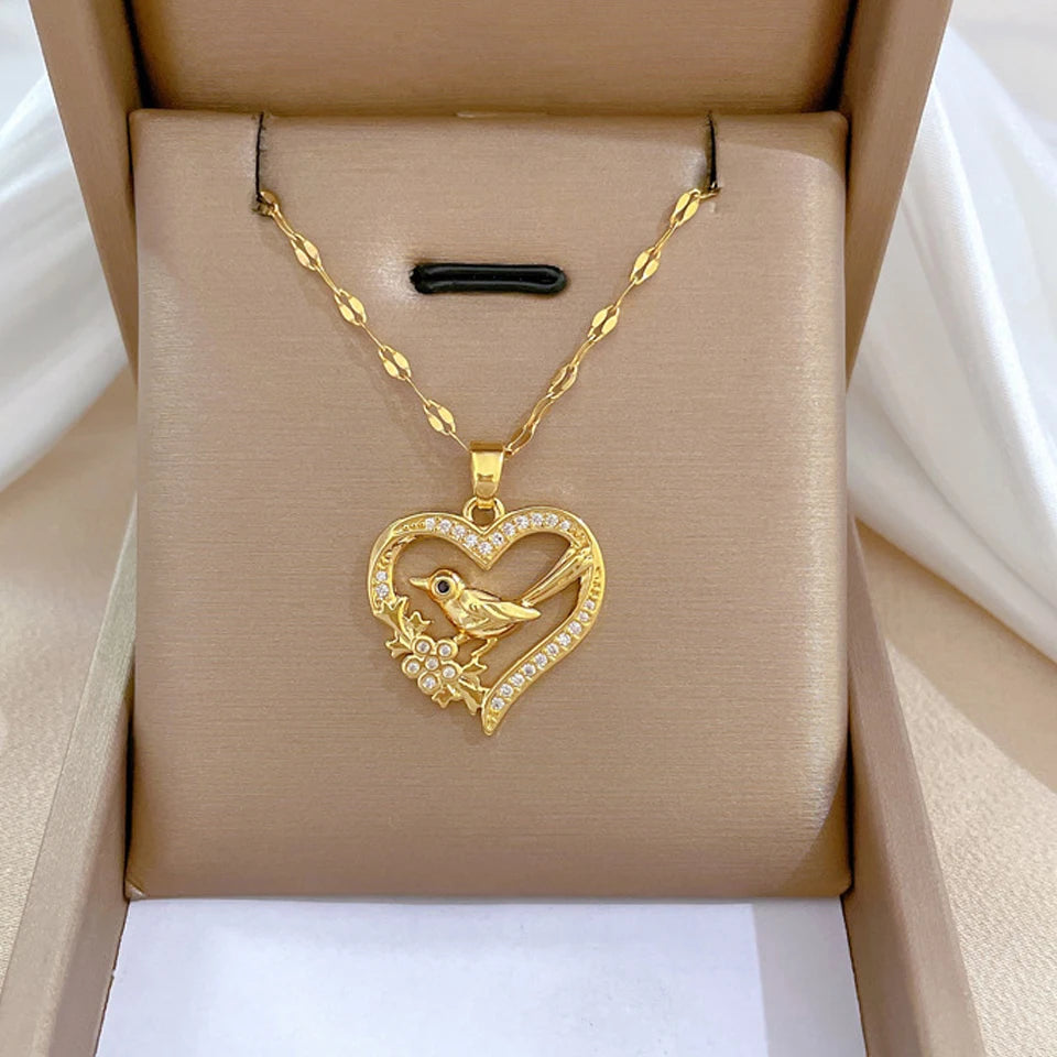 Amore Collana Dorata Donna
