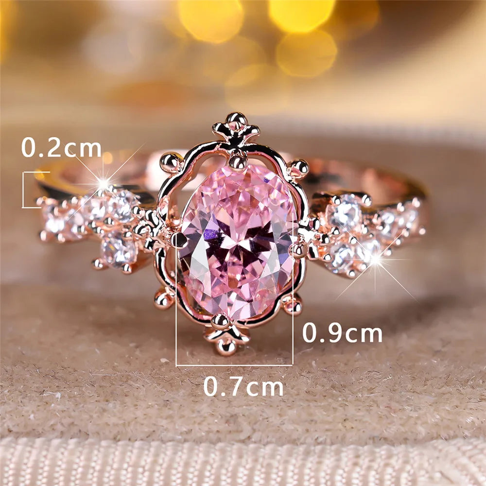 Horus Anello Rame Zircone