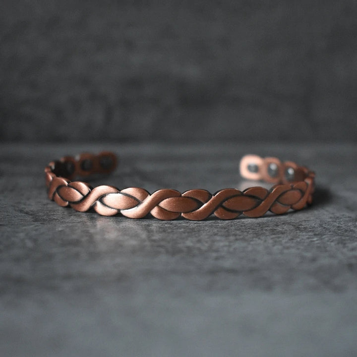 Treccia Bracciale Donna Rame
