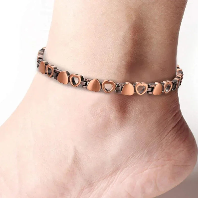 Cuore Cavigliera Donna Rame