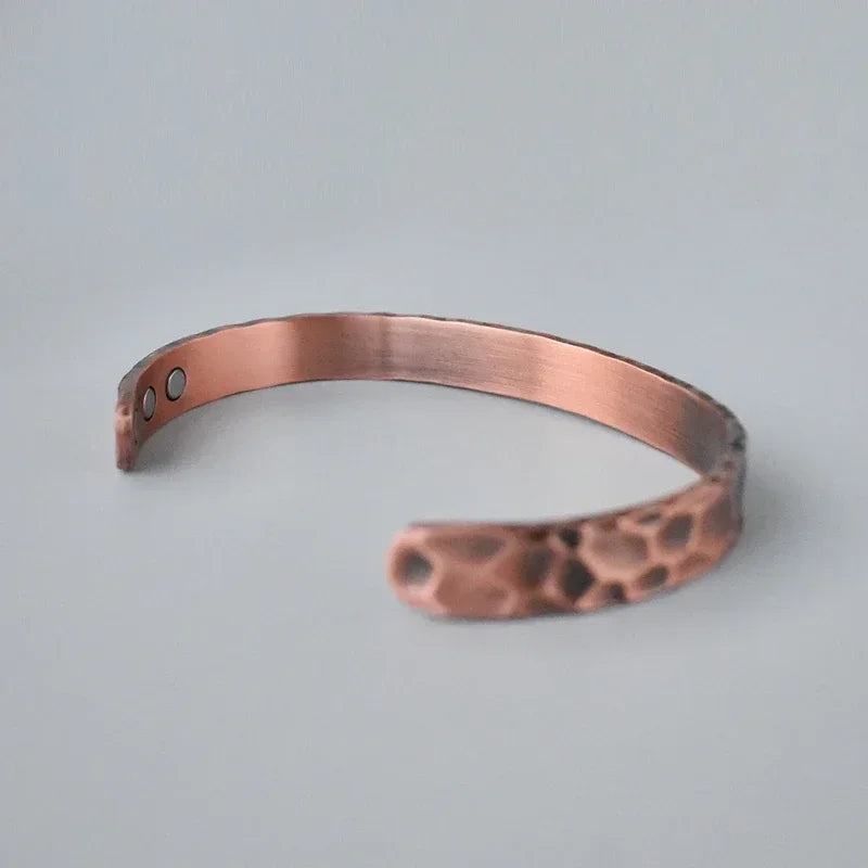 Bracciale Bocciardato Uomo Rame