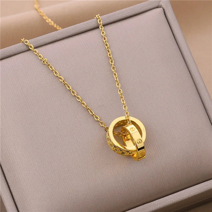 Romanticismo Collana Dorata Donna