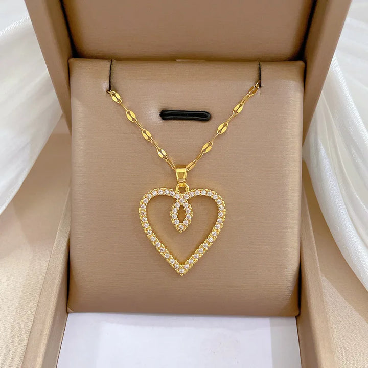 Amore Collana Dorata Donna