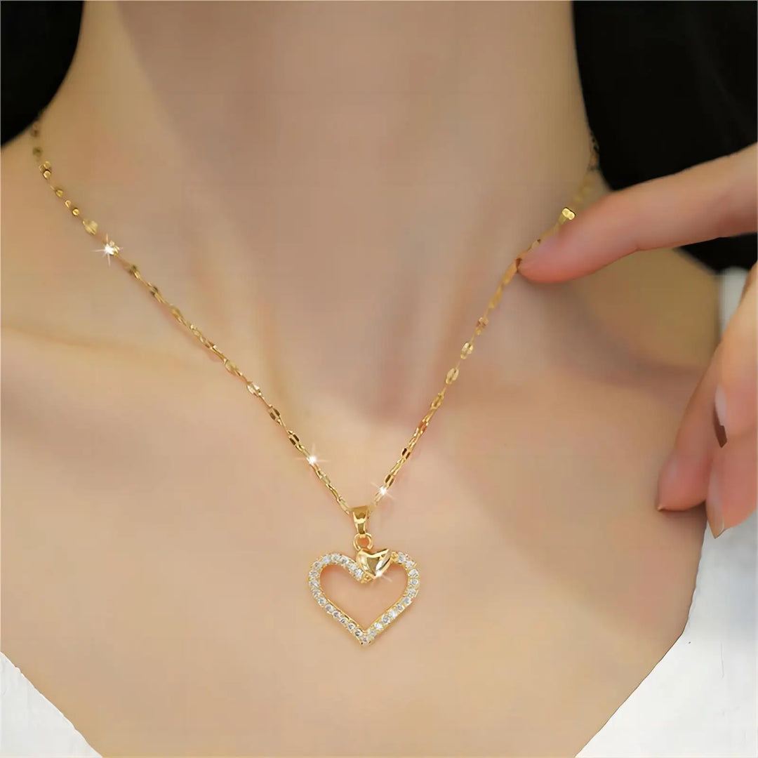 Amore Collana Dorata Donna