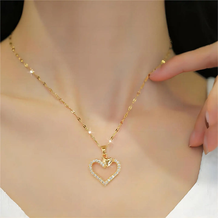 Amore Collana Dorata Donna